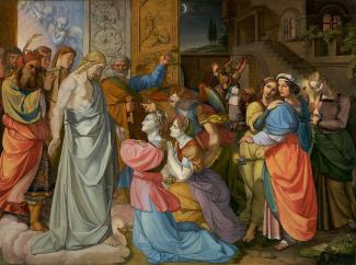 The painting entitled The Parable of the Wise and Foolish Virgins