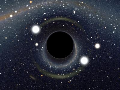 Artist representation of a black hole - Credit Alain Riazuelo