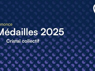 Médailles cristal collectif 2025