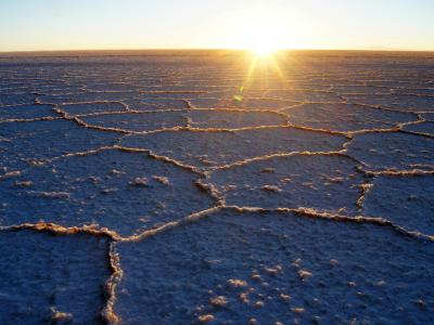 Un sol asséché et craquelé