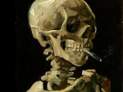 Squelette qui fume Vincent Van Gogh